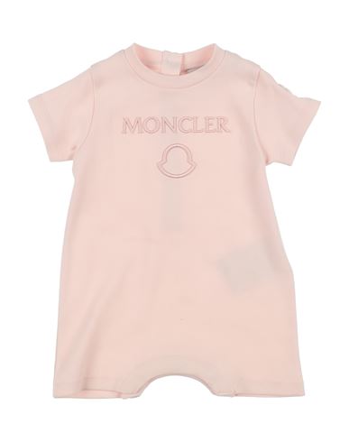 Moncler Newborn Girl Baby Jumpsuits Light Pink Size 3 Cotton