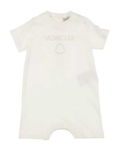 Moncler Newborn Girl Baby Jumpsuits White Size 3 Cotton