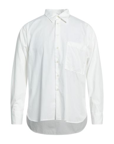 Universal Works Man Shirt Ivory Size S Organic Cotton In White