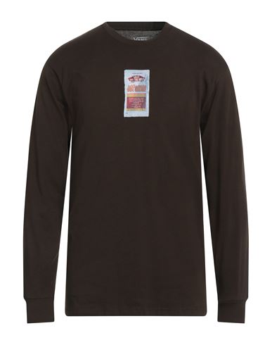 Vans Man T-shirt Brown Size Xxl Cotton