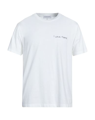 Shop Maison Labiche Man T-shirt White Size M Organic Cotton