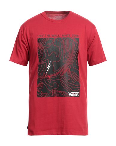 Vans Man T-shirt Red Size Xxl Cotton