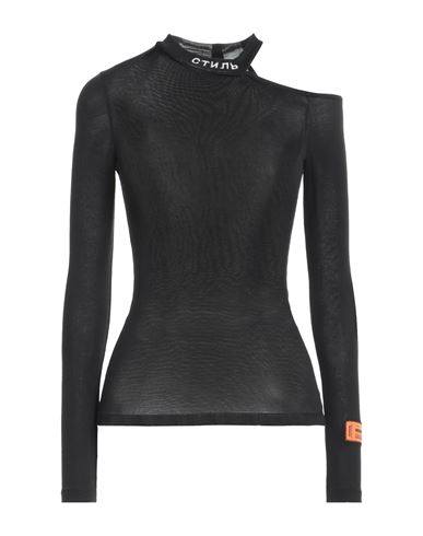 Heron Preston Cut-out Shoulder T-shirt In Black