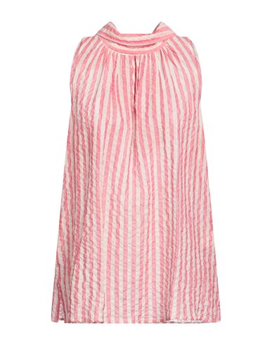 Shop Camicettasnob Woman Top Pink Size 10 Cotton, Elastane
