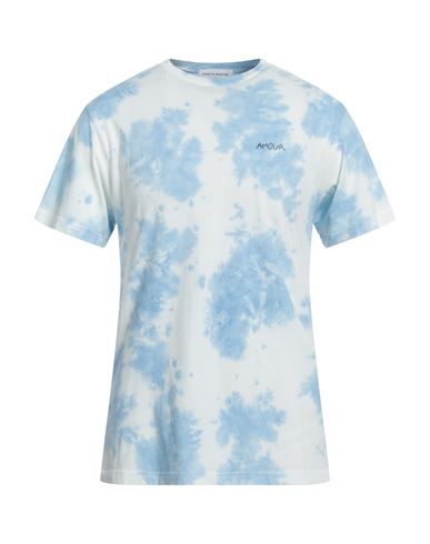 Maison Labiche Man T-shirt Sky Blue Size L Cotton