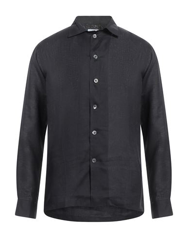 Pantamolle Man Shirt Black Size S Linen