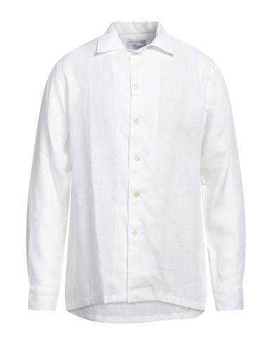 Pantamolle Man Shirt White Size L Linen