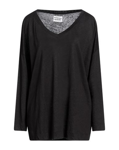 Alessia Santi Woman T-shirt Lead Size 8 Linen In Grey