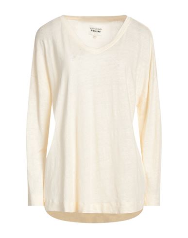 Alessia Santi Woman T-shirt Ivory Size 8 Linen In White