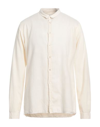 6167 Man Shirt Cream Size 17 ¾ Cotton In White