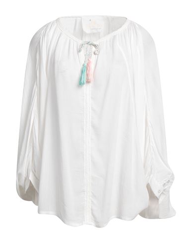 Gwynedds Woman Blouse White Size M Viscose In White