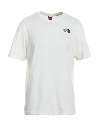 The North Face Man T-shirt Ivory Size S Cotton In White