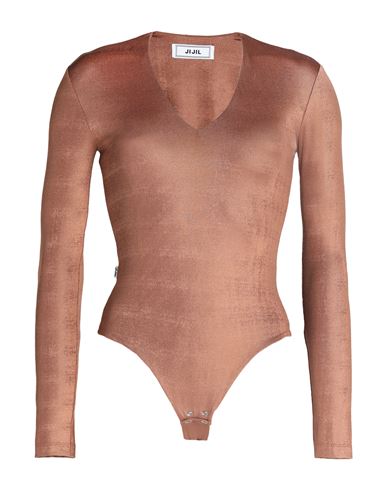 Jijil Woman Bodysuit Copper Size 8 Polyester, Elastane In Orange