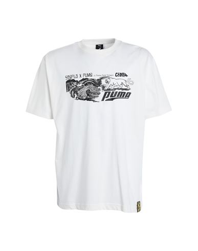 Puma X Staple Graphic Tee Man T-shirt Off White Size Xl Cotton