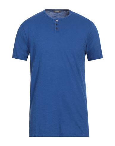 Rossopuro Man T-shirt Blue Size 5 Cotton