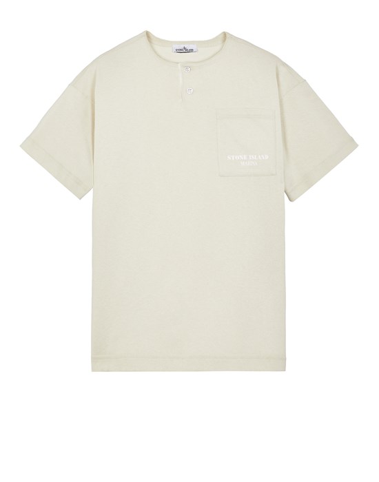  STONE ISLAND 221X3 STONE ISLAND MARINA 短袖 T 恤 男士 石膏色
