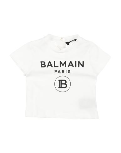 Balmain Babies'  Newborn Girl T-shirt White Size 3 Cotton