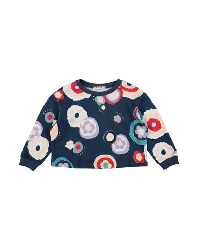 Marni Toddler Girl Sweatshirt Navy Size 6 Cotton In Navy