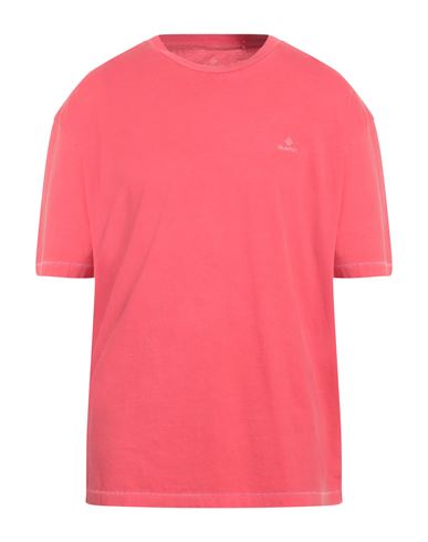 Gant Man T-shirt Coral Size Xl Cotton In Red