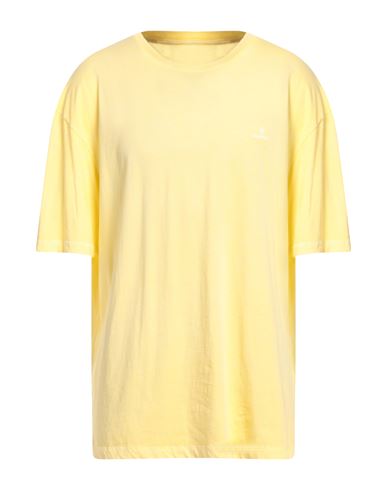 Gant Man T-shirt Yellow Size Xl Cotton In Multi