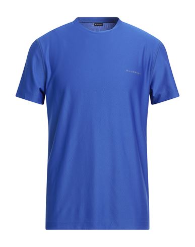 Bluemint Man T-shirt Bright Blue Size L Polyester, Elastane