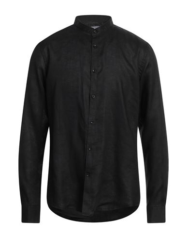 Over-d Man Shirt Black Size Xl Linen