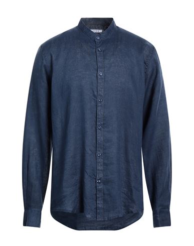 Over-d Man Shirt Blue Size Xxl Linen
