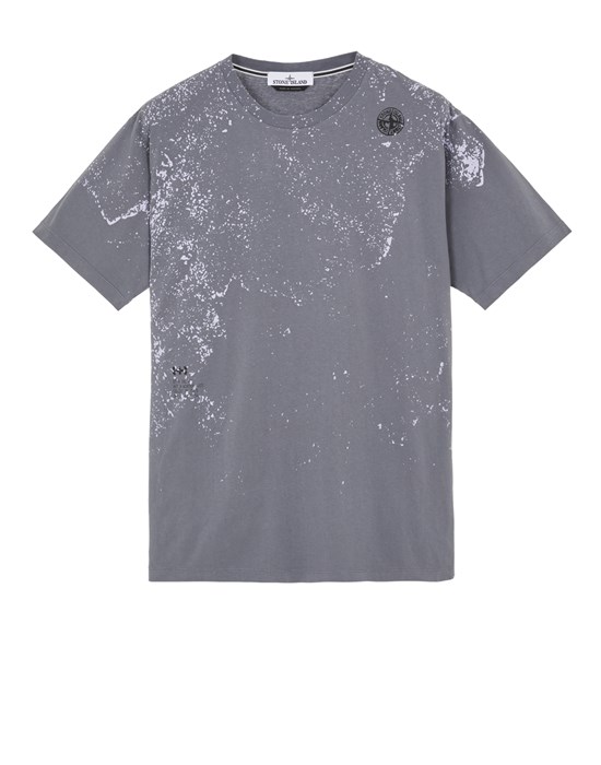  STONE ISLAND 2RC85 ‘DROPS TWO’ PRINT T-shirt manches courtes Homme Plomb