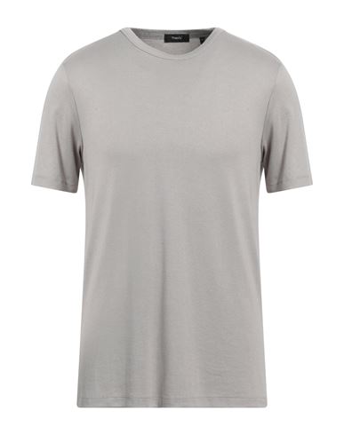 Theory Man T-shirt Dove Grey Size Xl Modal, Recycled Polyester, Elastane