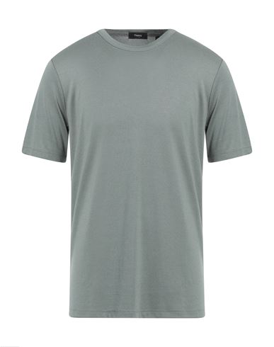 THEORY THEORY MAN T-SHIRT SAGE GREEN SIZE XXL MODAL, RECYCLED POLYESTER, ELASTANE