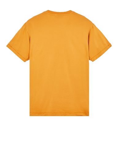 Stone island orange t hot sale shirt