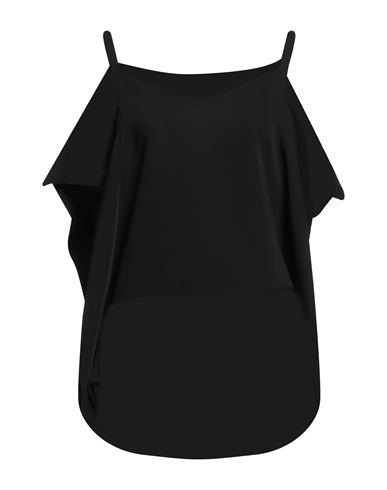 Mm6 Maison Margiela Woman Top Black Size 8 Polyester