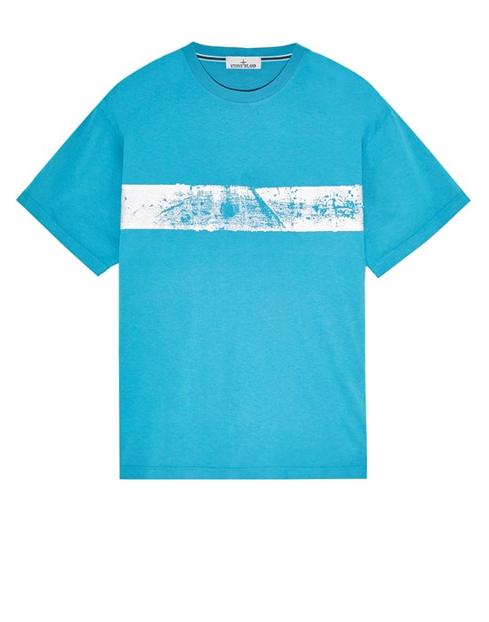 Short sleeve t-shirt Man 2RC88 ‘TAPE ONE’ PRINT Front STONE ISLAND