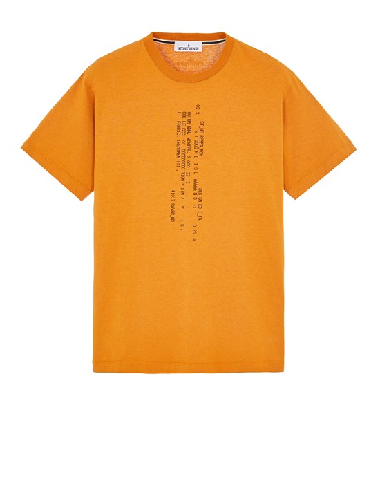  STONE ISLAND 2NS86 ‘DIGITAL ONE’ PRINT Short sleeve t-shirt Man Rust