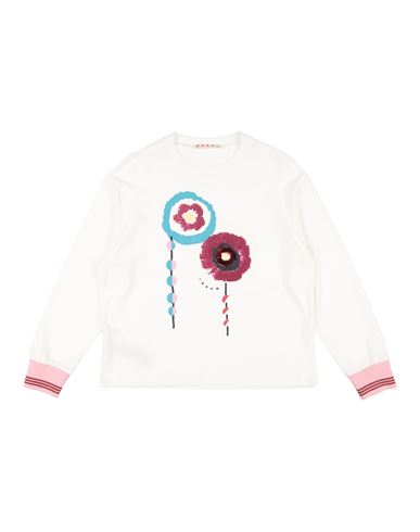 Marni Toddler Girl T-shirt Ivory Size 4 Cotton In White