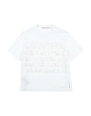 Marni Toddler Girl T-shirt Ivory Size 4 Cotton In White