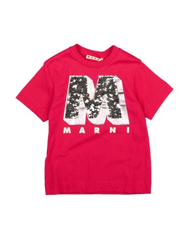 Marni Toddler Girl T-shirt Magenta Size 6 Cotton, Polyester In Magenta