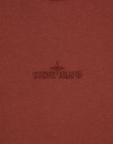 Red stone island t on sale shirt