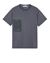 1 of 4 - Short sleeve t-shirt Man 2RC95 ‘FOAM THREE’ PRINT AND EMBROIDERY Front STONE ISLAND