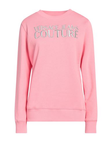 Versace Jeans Couture Woman Sweatshirt Pink Size M Cotton