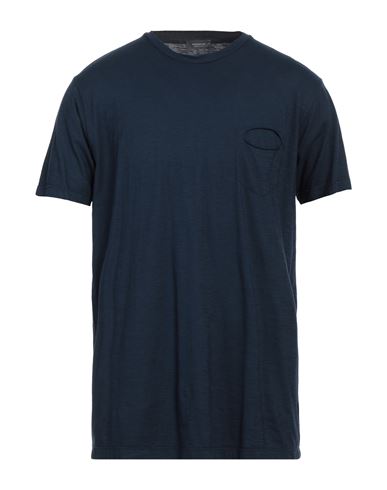 Rossopuro Man T-shirt Midnight Blue Size 7 Cotton