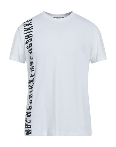 Bikkembergs Man T-shirt White Size Xs Cotton, Elastane