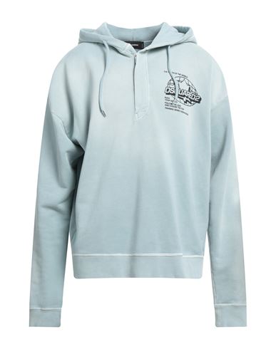 Dsquared2 Man Sweatshirt Light Blue Size Xl Cotton In Blue