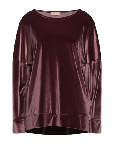 Maesta Woman T-shirt Burgundy Size 6 Polyester, Elastane In Red