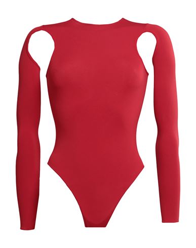 Andreädamo Andreādamo Woman Bodysuit Red Size Xxs/xs Polyamide, Elastane