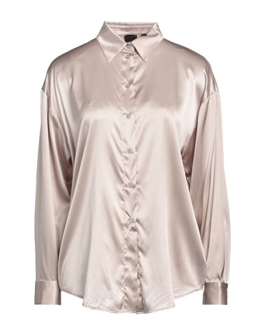 Pinko Woman Shirt Grey Size 10 Silk, Elastane