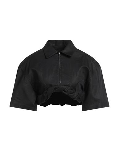 Jacquemus Woman Top Black Size 4 Cotton, Linen