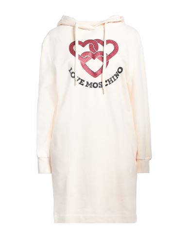 Shop Love Moschino Woman Mini Dress Beige Size 4 Cotton