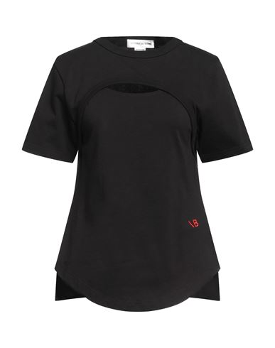 Victoria Beckham Woman T-shirt Black Size Xs Organic Cotton