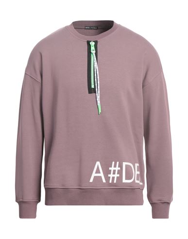 Alessandro Dell'acqua Man Sweatshirt Pastel Pink Size Xl Cotton, Polyester